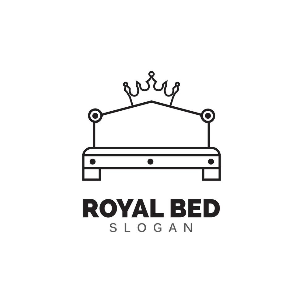 Bed icon, Furniture Vector illustration, flat design.