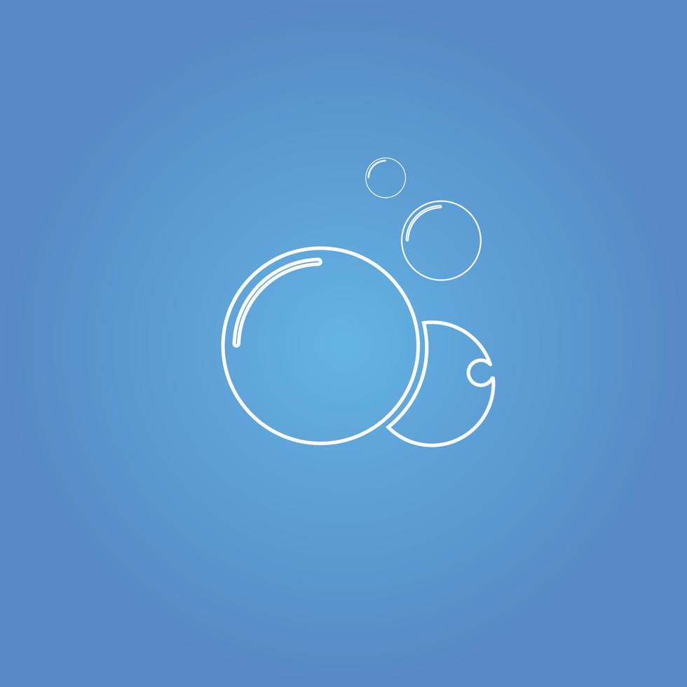 Bubble  icon vector
