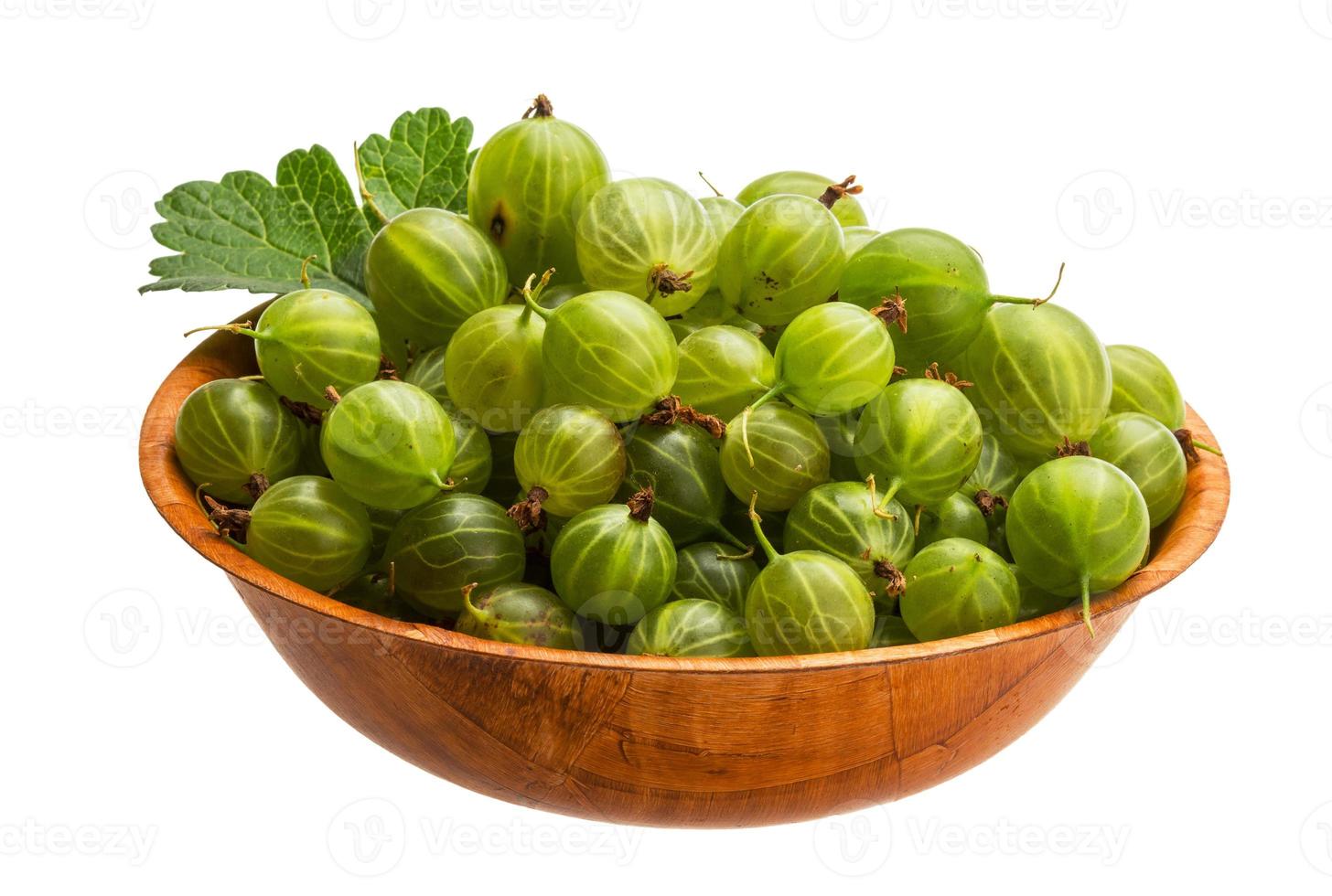 Gooseberry isolated on white background photo