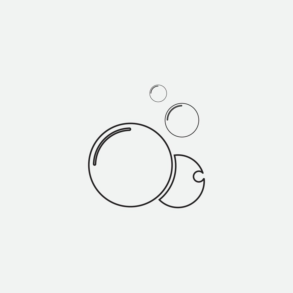 Bubble  icon vector