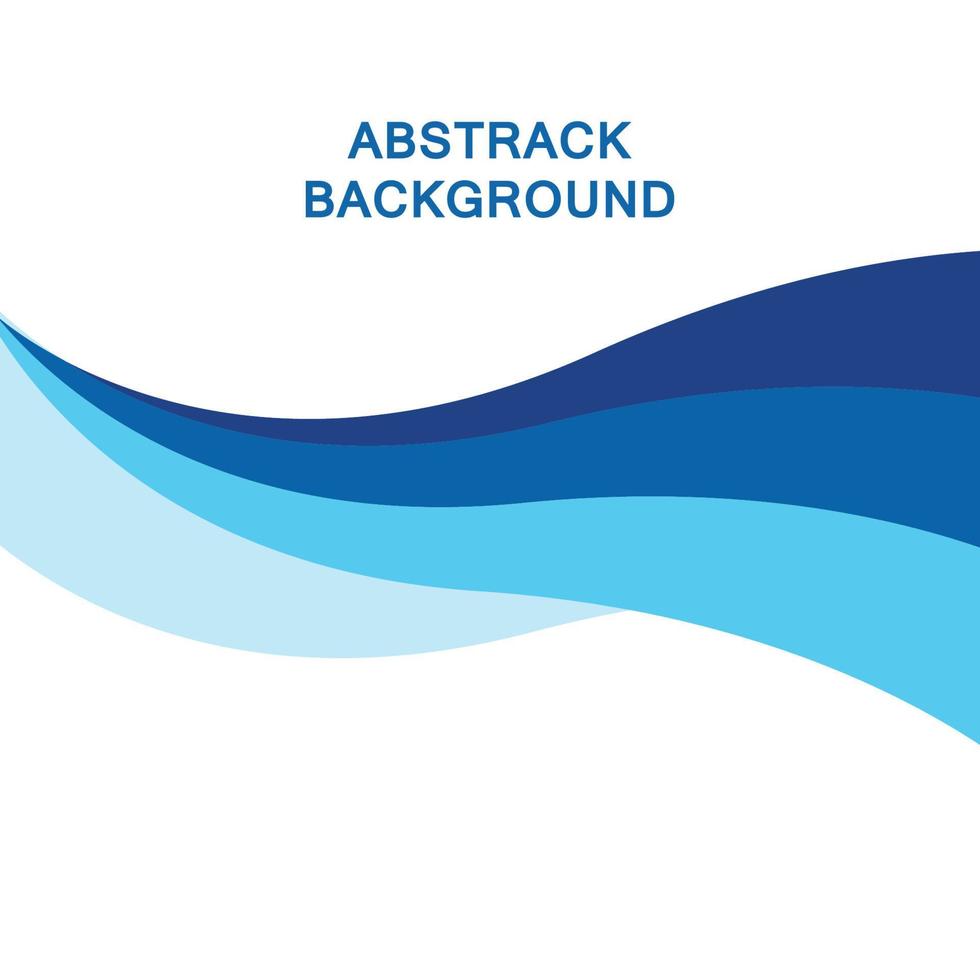 Abstract Water wave vector illustration design background