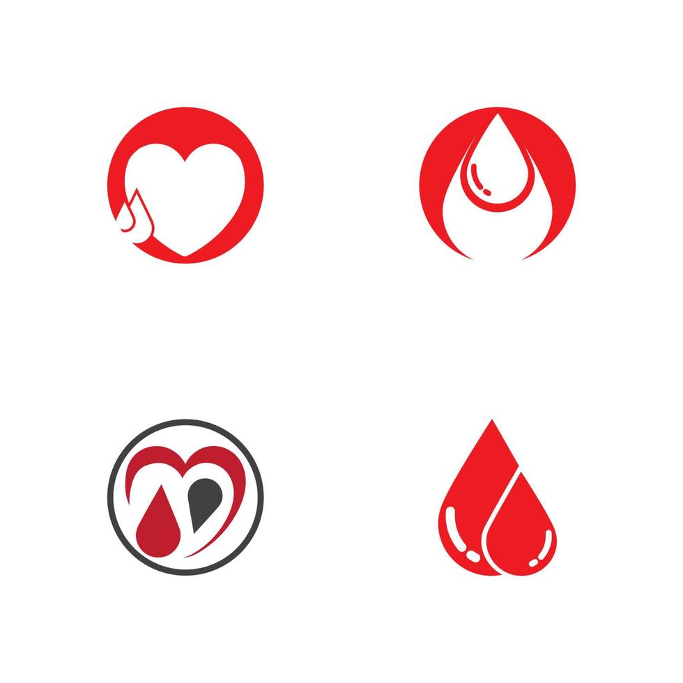 Human Blood logo template vector icon illustration design
