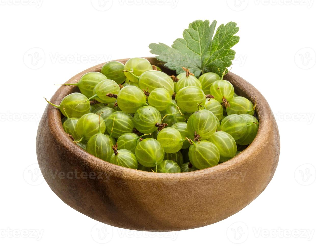 Gooseberry isolated on white background photo