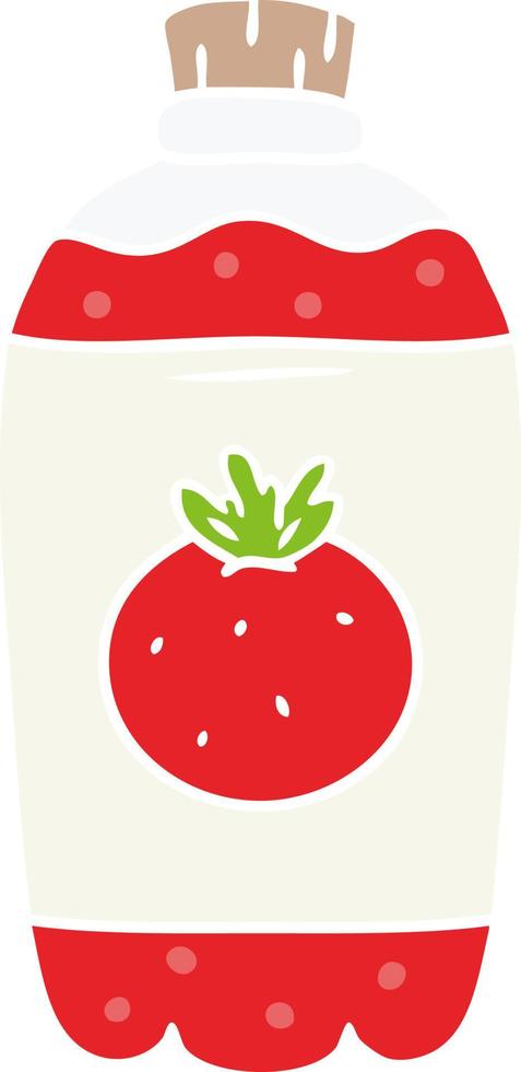 cartoon doodle of orange pop vector