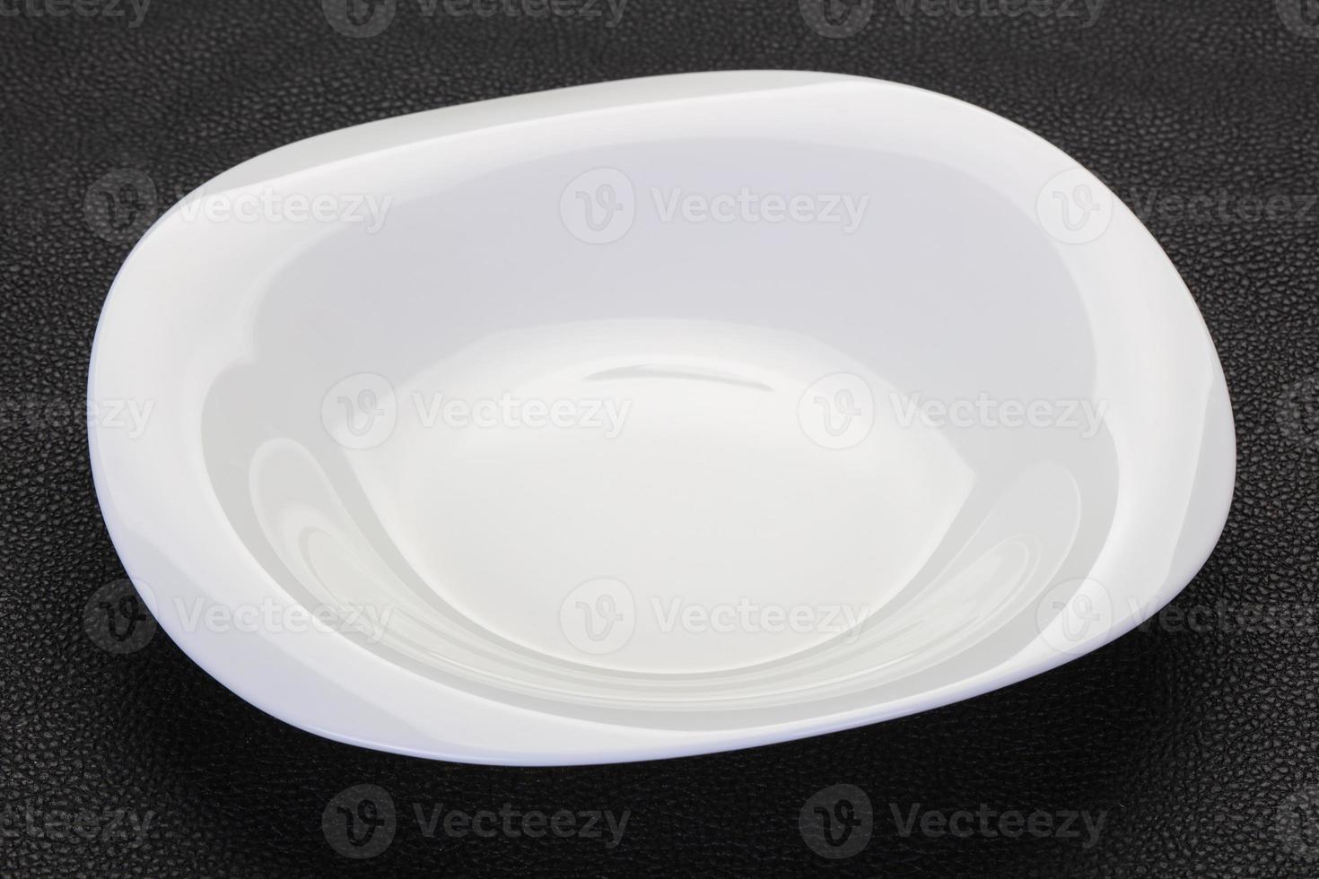 Empty white plate photo