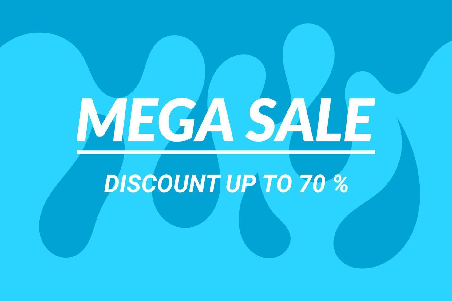 Mega sale discount up to 70 vector