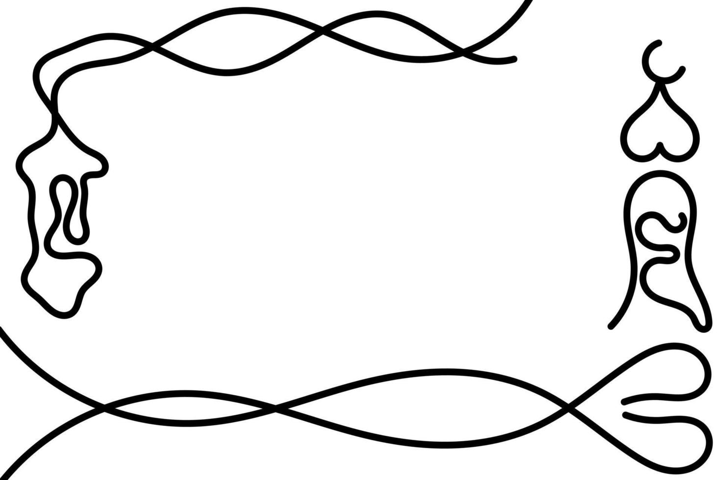 Simple and nice ramadan theme line art background vector