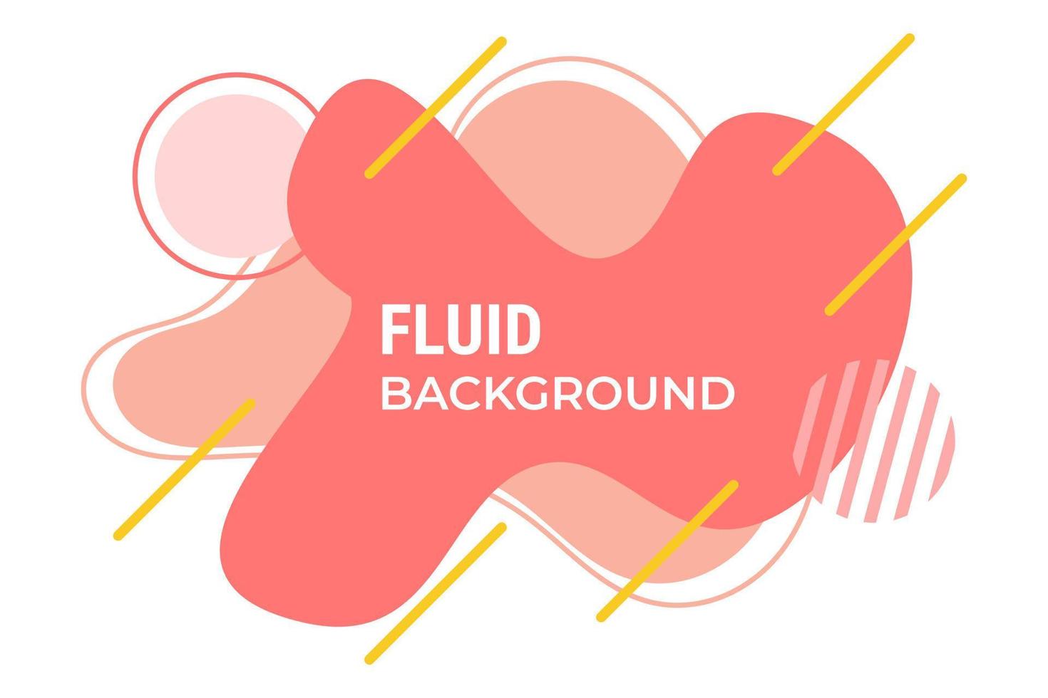 Red color liquid background with nice yellow outline vector