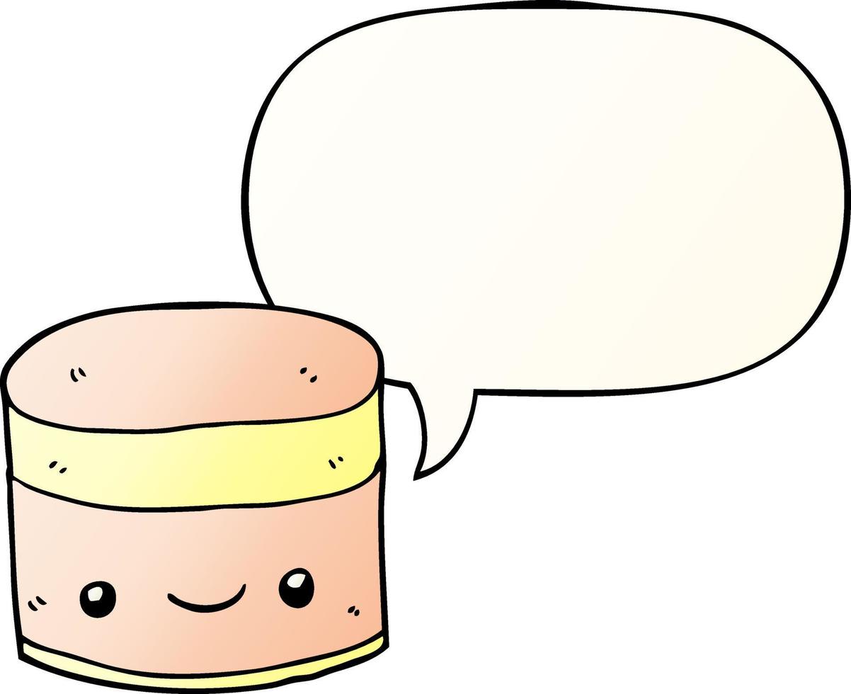 Layer 174 and speech bubble in smooth gradient style vector