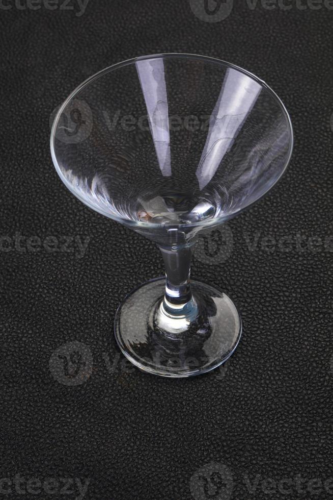 Empty glass bowl photo