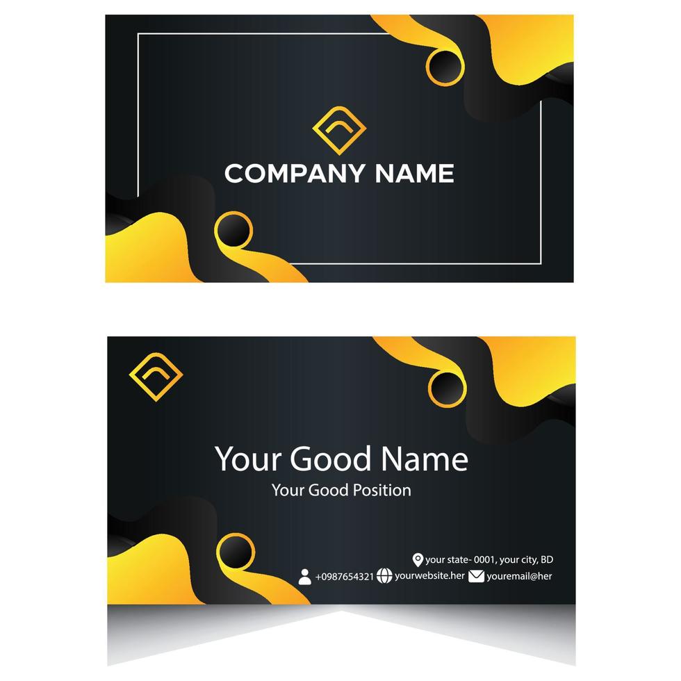 corporate business card vector design