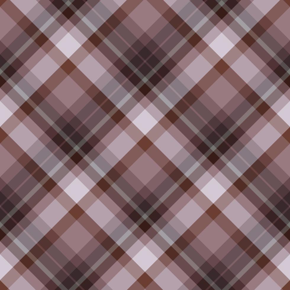 Seamless pattern in cozy light grey and dark brown colors for plaid, fabric, textile, clothes, tablecloth and other things. Vector image. 2