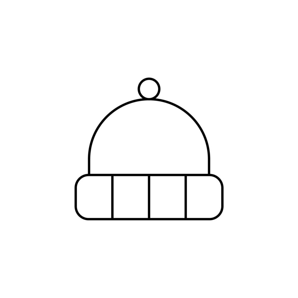 Hat, Accessory, Fashion Thin Line Icon Vector Illustration Logo Template. Suitable For Many Purposes.