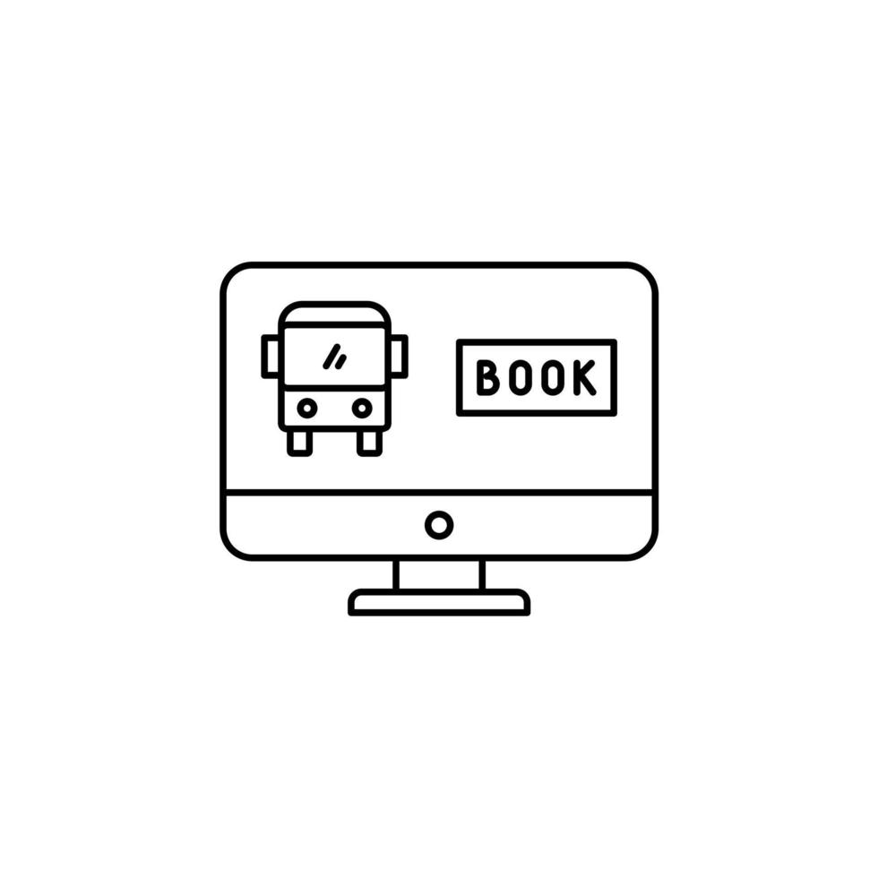 Booking, Ticket, Order Thin Line Icon Vector Illustration Logo Template. Suitable For Many Purposes.