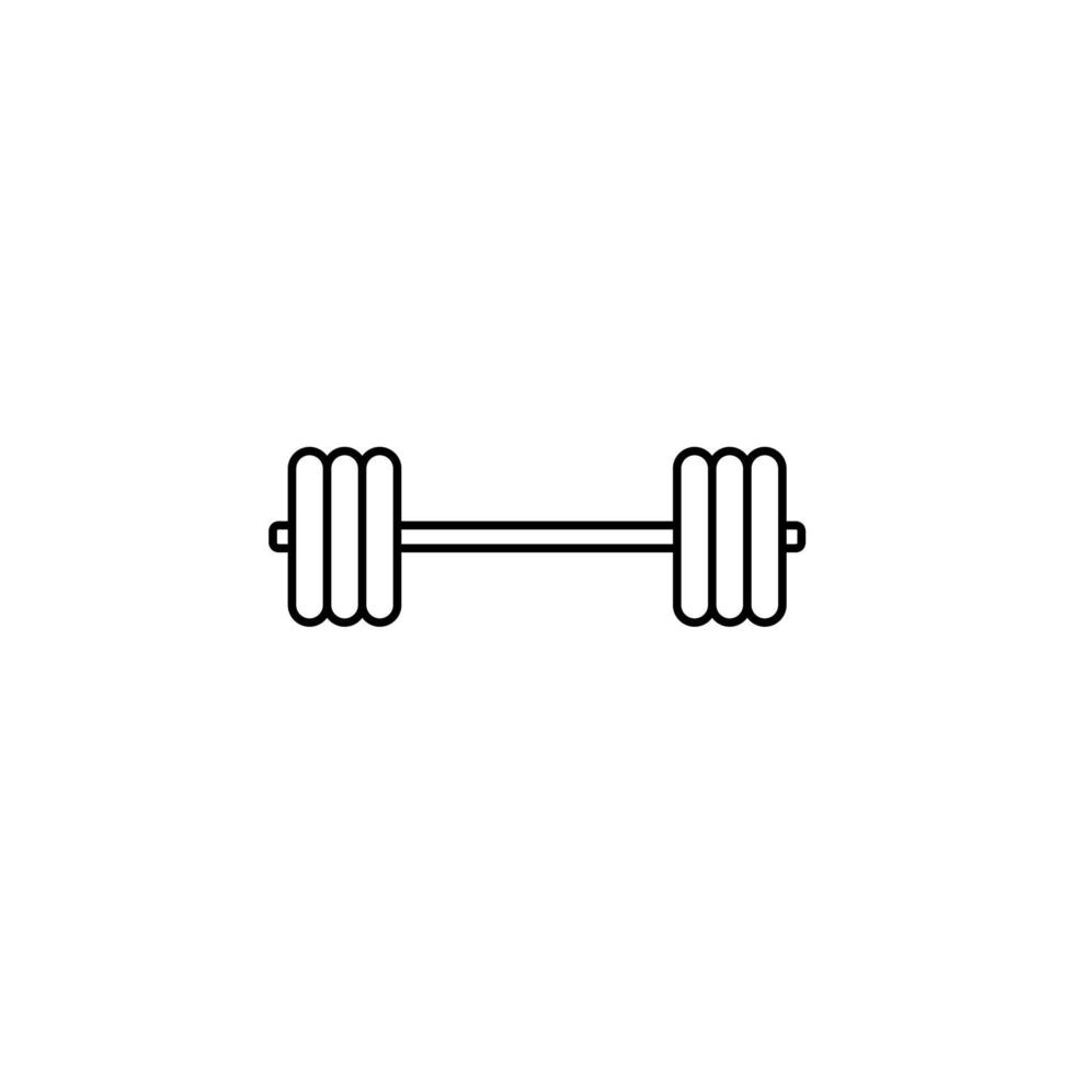 Gym, Fitness, Weight Thin Line Icon Vector Illustration Logo Template. Suitable For Many Purposes.