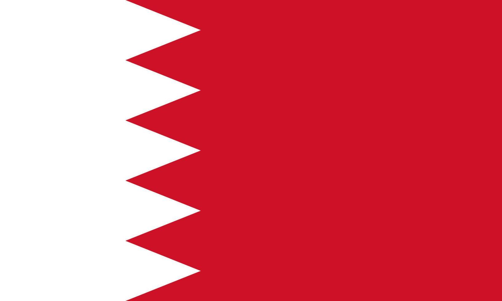 Vector illustration of the Bahrain flag