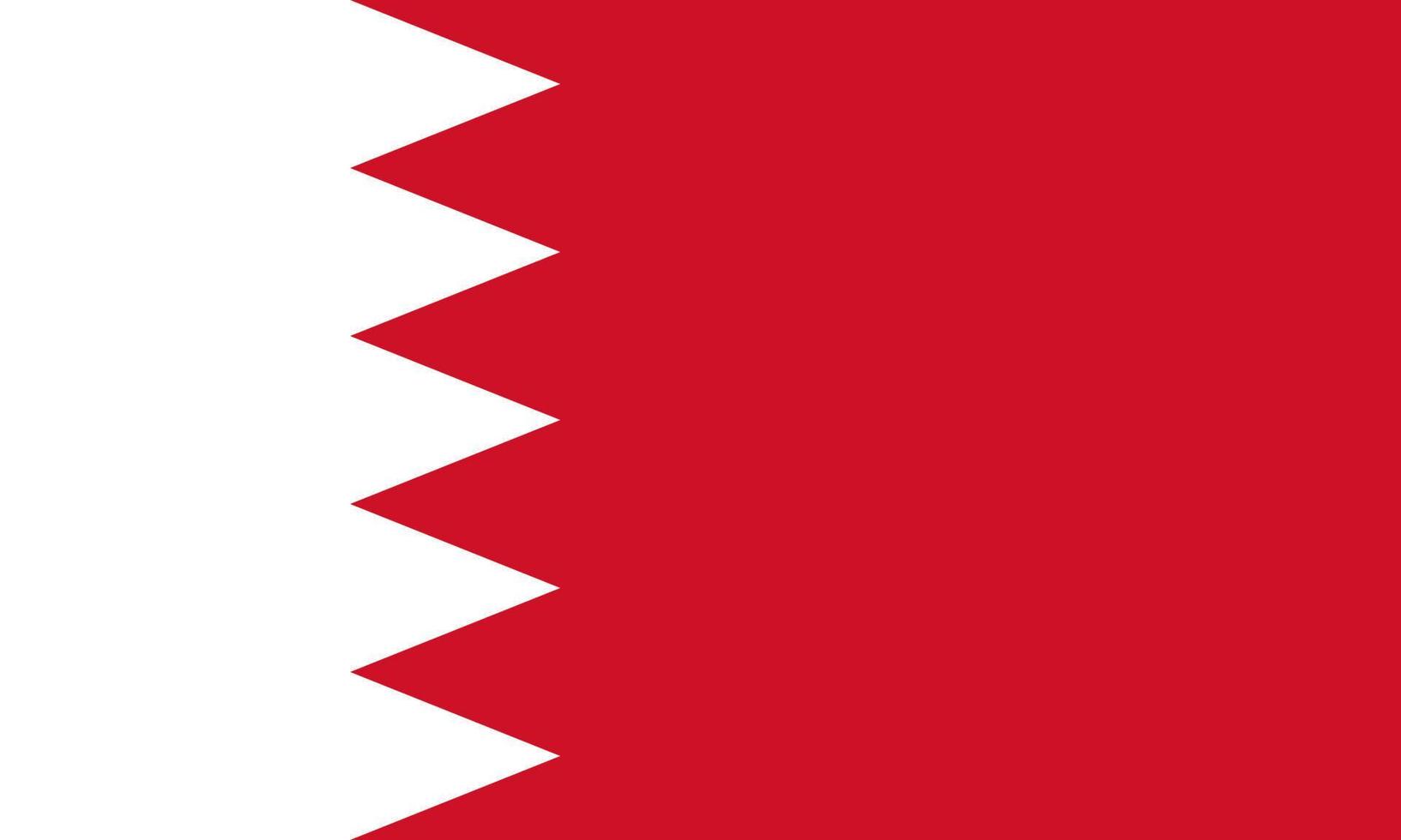 Vector illustration of the Bahrain flag