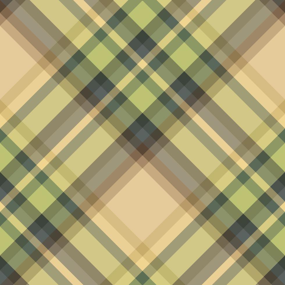 Seamless pattern in cozy beige, green, grey and brown colors for plaid, fabric, textile, clothes, tablecloth and other things. Vector image. 2