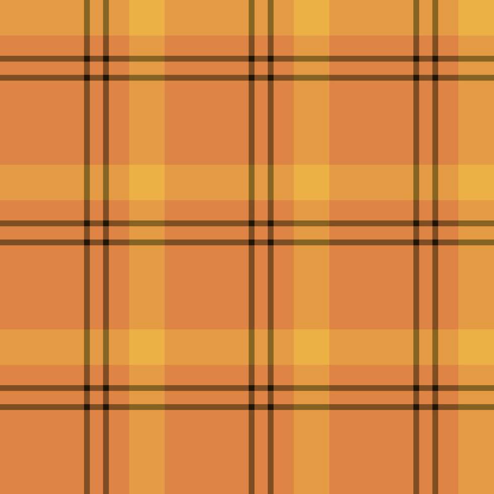 Seamless pattern in creative bright orange, black and yellow colors for plaid, fabric, textile, clothes, tablecloth and other things. Vector image.