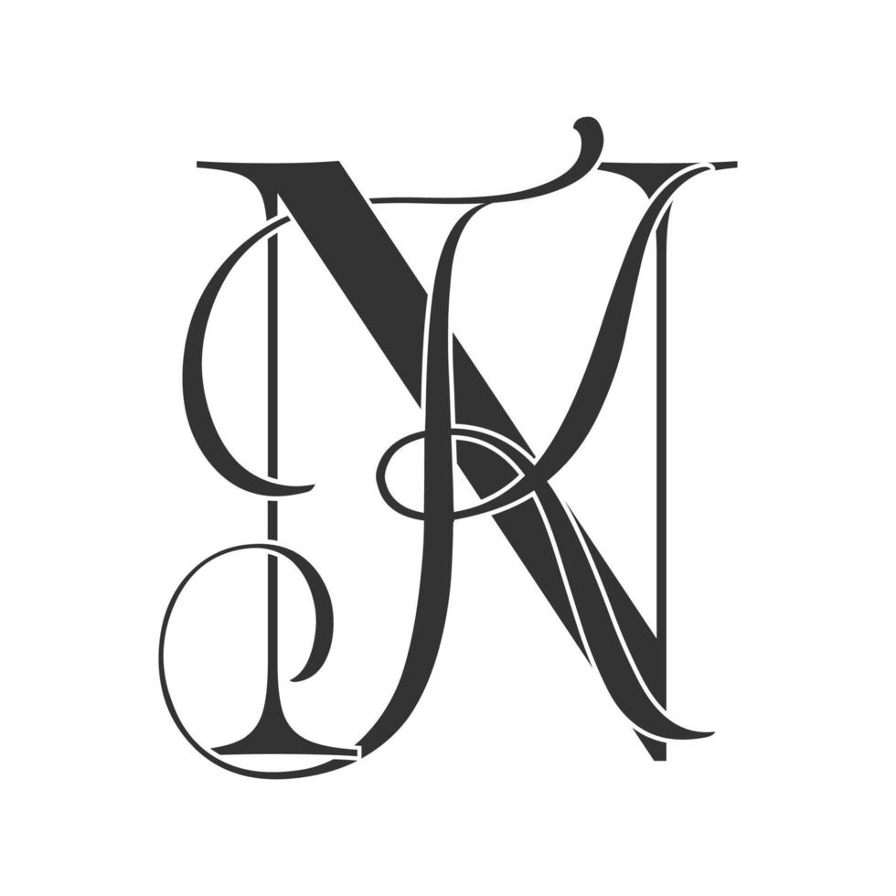 nk ,kv, monogram logo. Calligraphic signature icon. Wedding Logo Monogram. modern monogram symbol. Couples logo for wedding vector