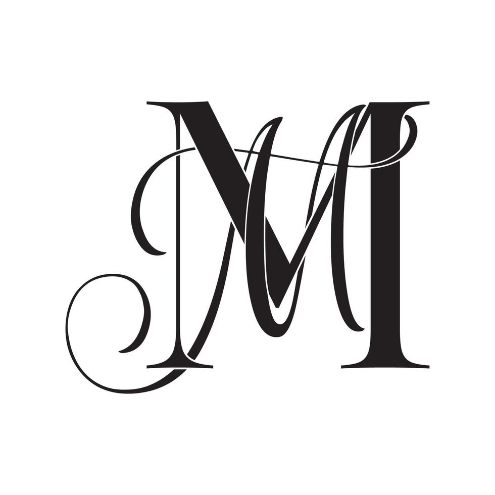 MM initial wedding monogram logo 10254894 Vector Art at Vecteezy