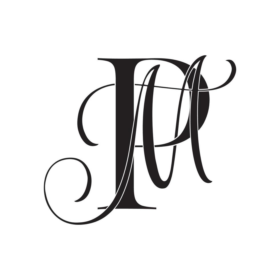 wedding p m monogram