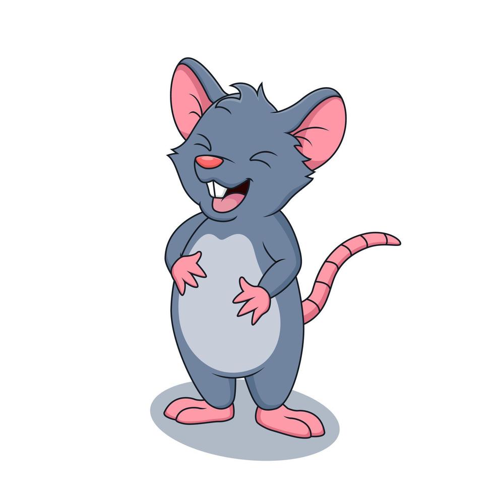 dibujos animados lindo mouse.cute dibujos animados animal.vector ilustración vector