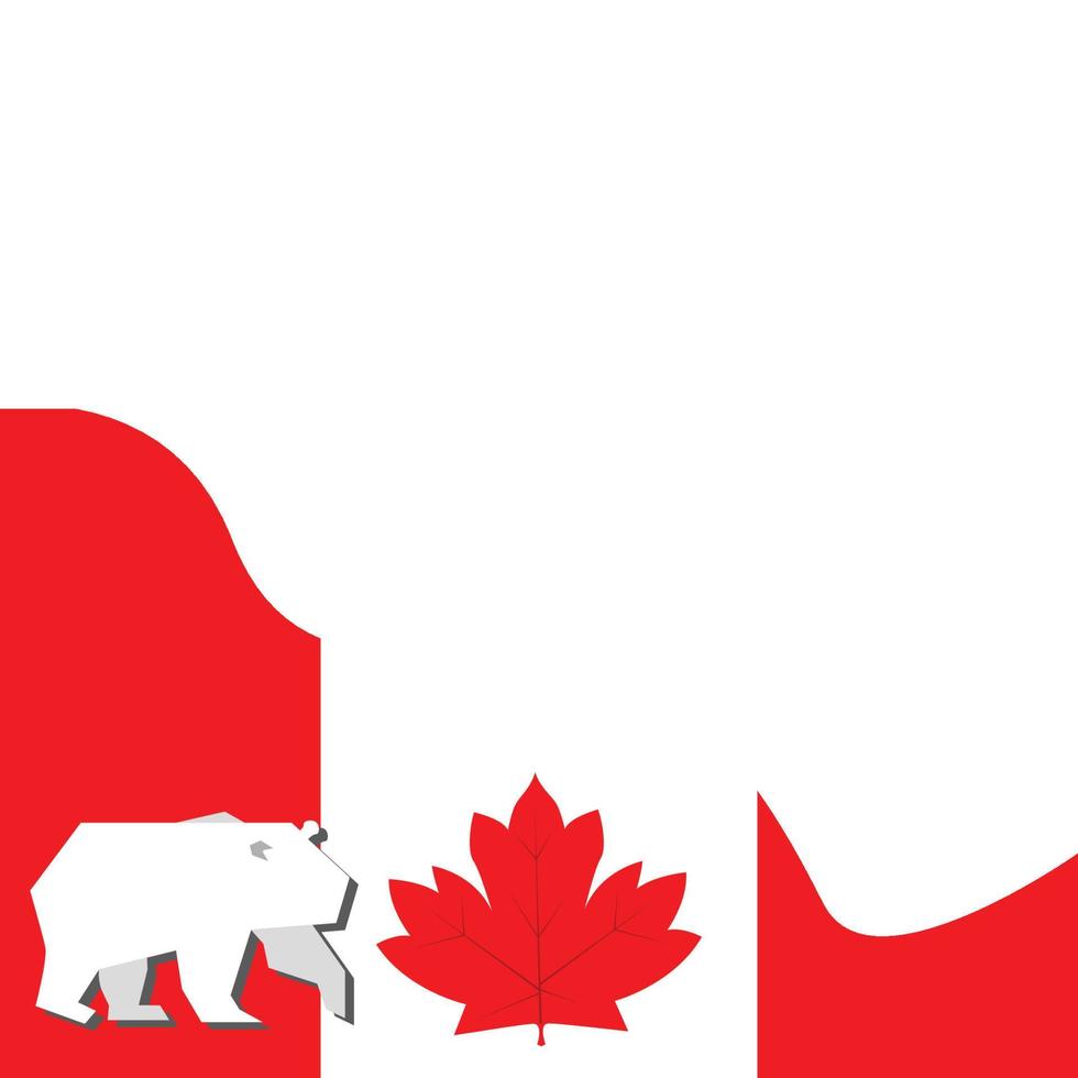 canada template copyspace vector