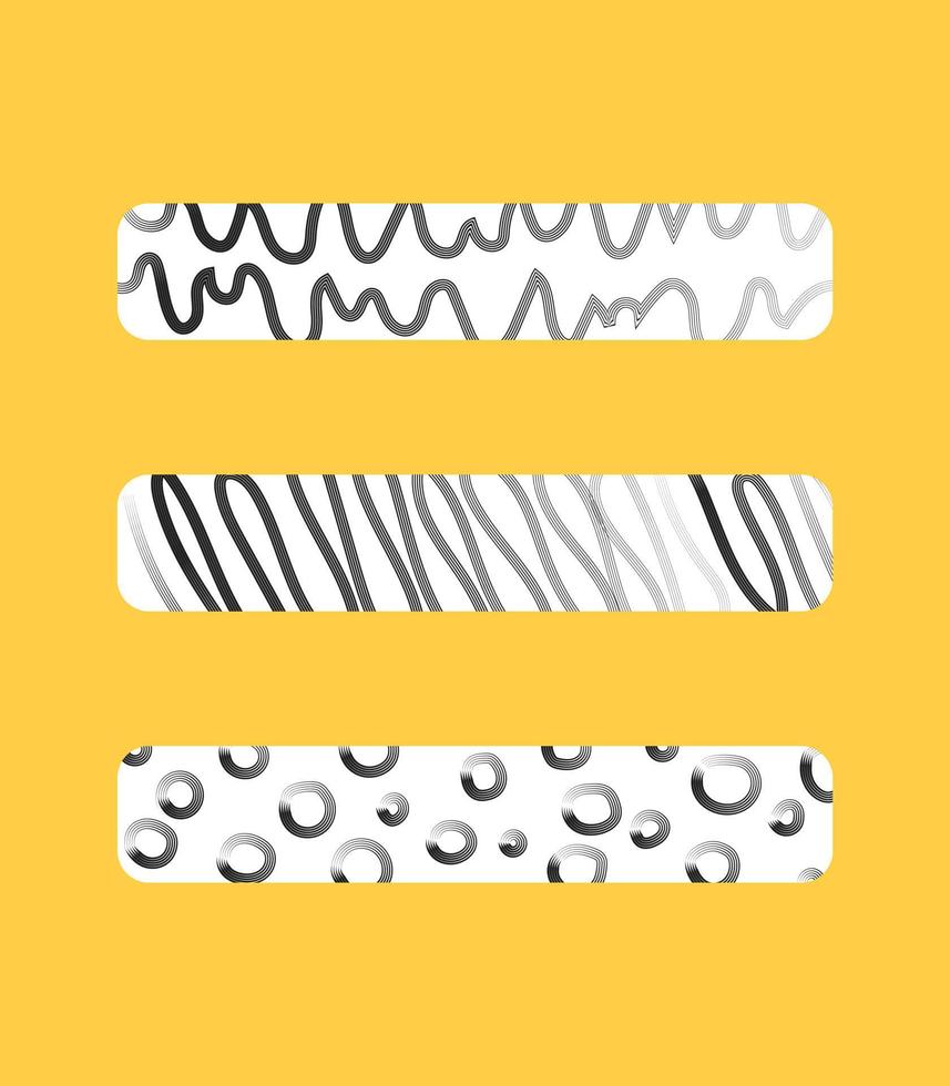 Trendy abstract hand drawn composition in minimal style on yellow background for interior design, walls, postcards, brochures. Vector design