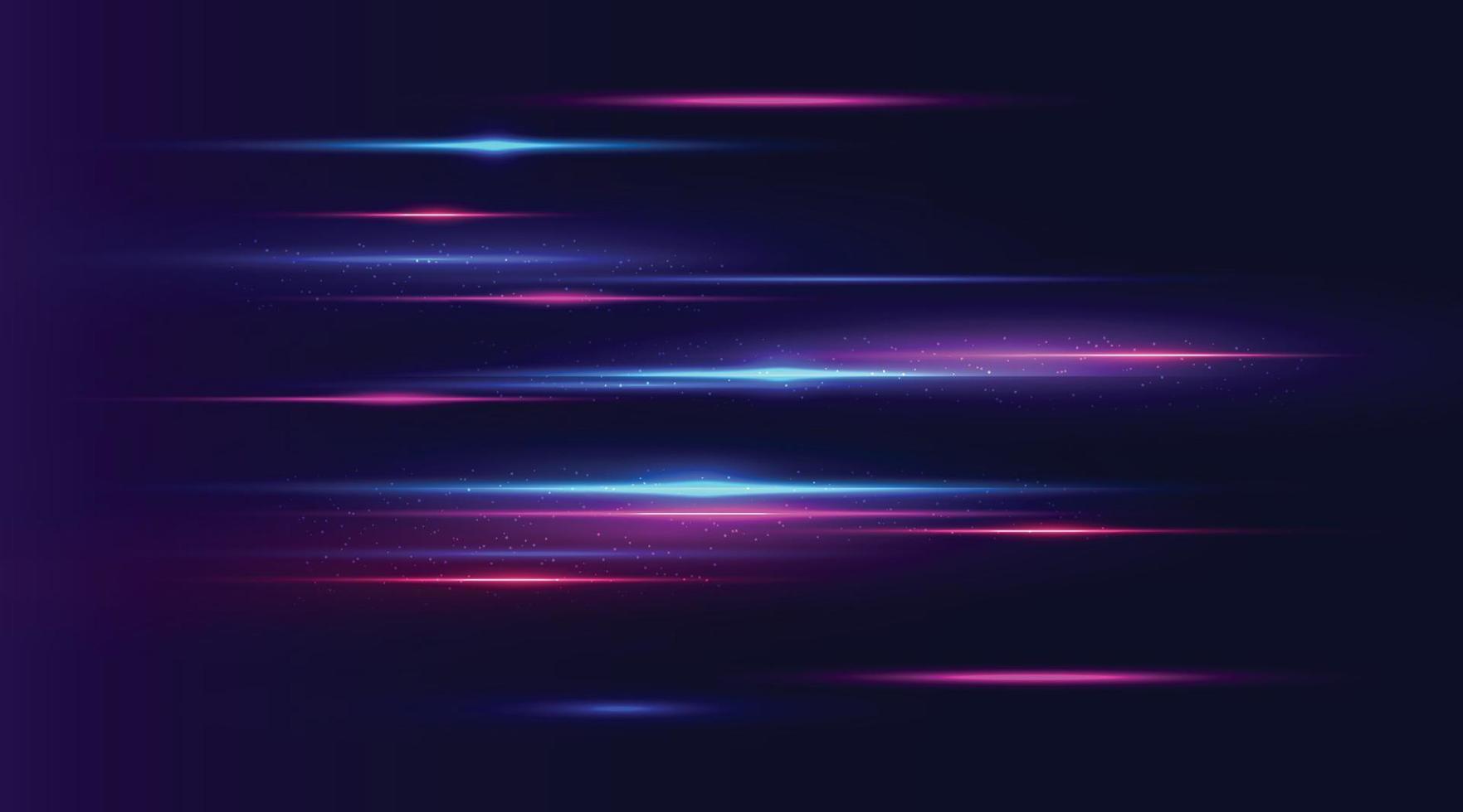 moderno efecto de luz abstracto de alta velocidad. tecnología de movimiento dinámico futurista sobre fondo azul. patrón de movimiento para el diseño de pancartas o carteles. eps10 vectoriales. vector