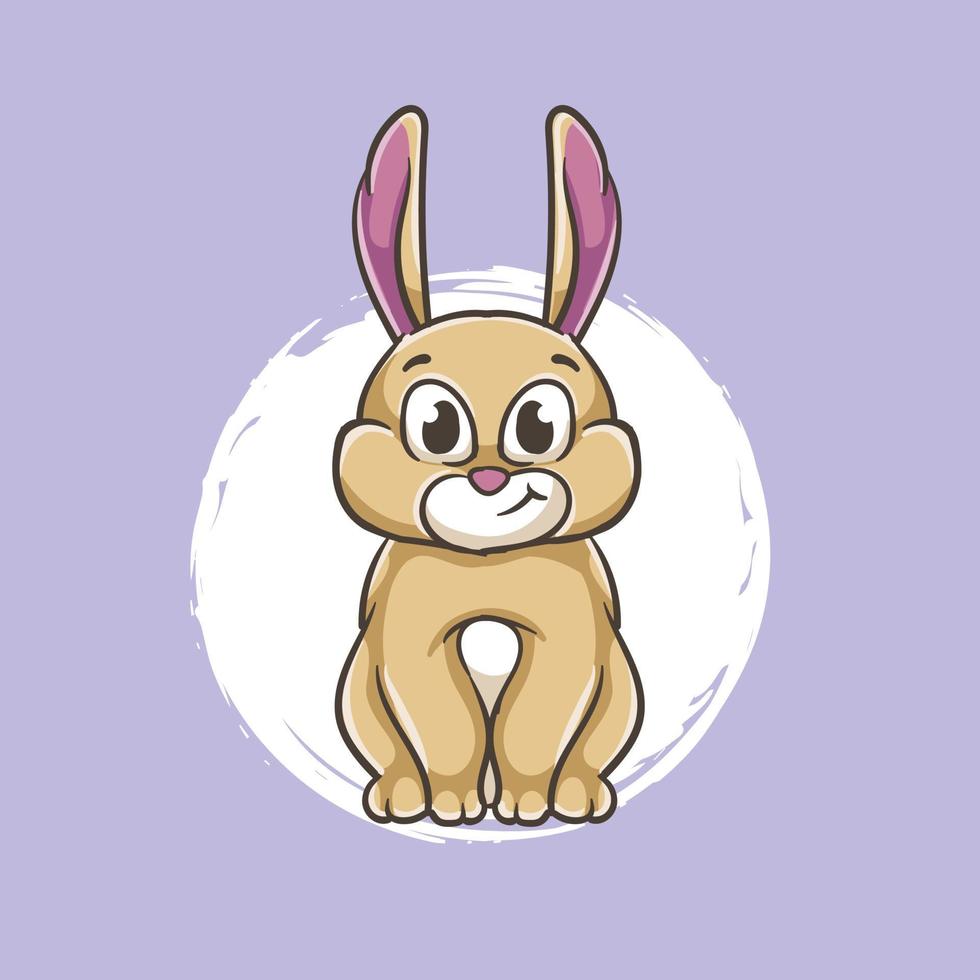 Sitting Bunny Icon vector