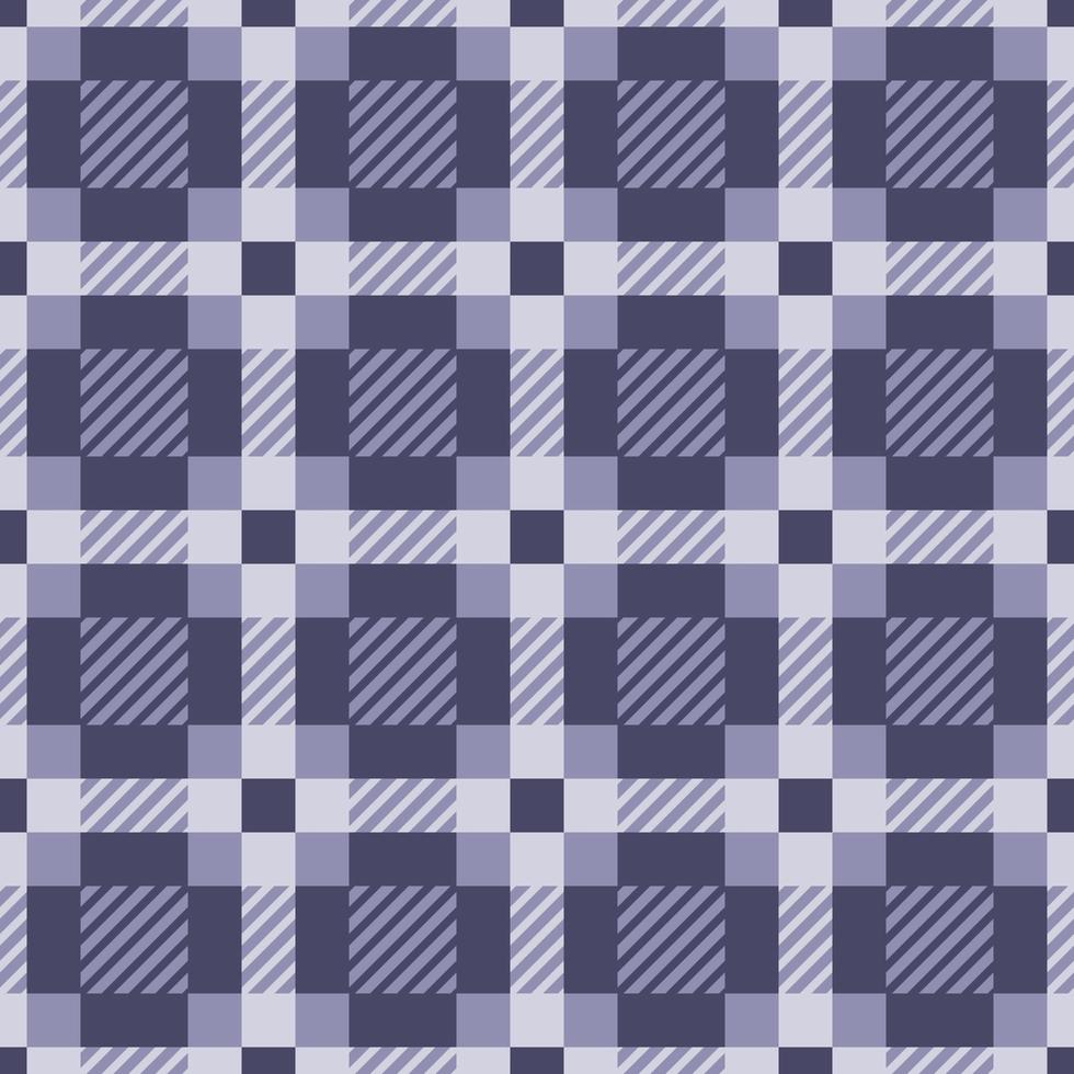 Classic blue tartan plaid with stripes seamless pattern. Perfect for menswear, textile. vector