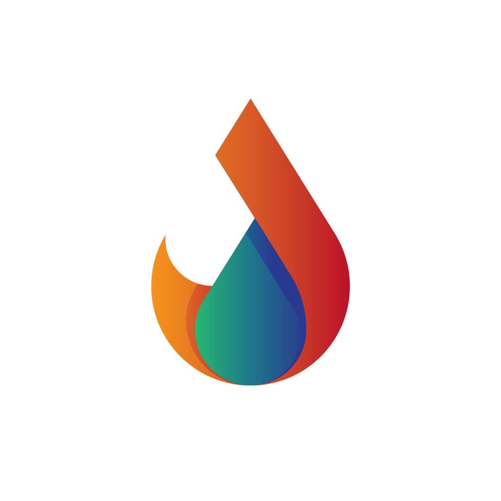 logotipo de energía de fuego vector