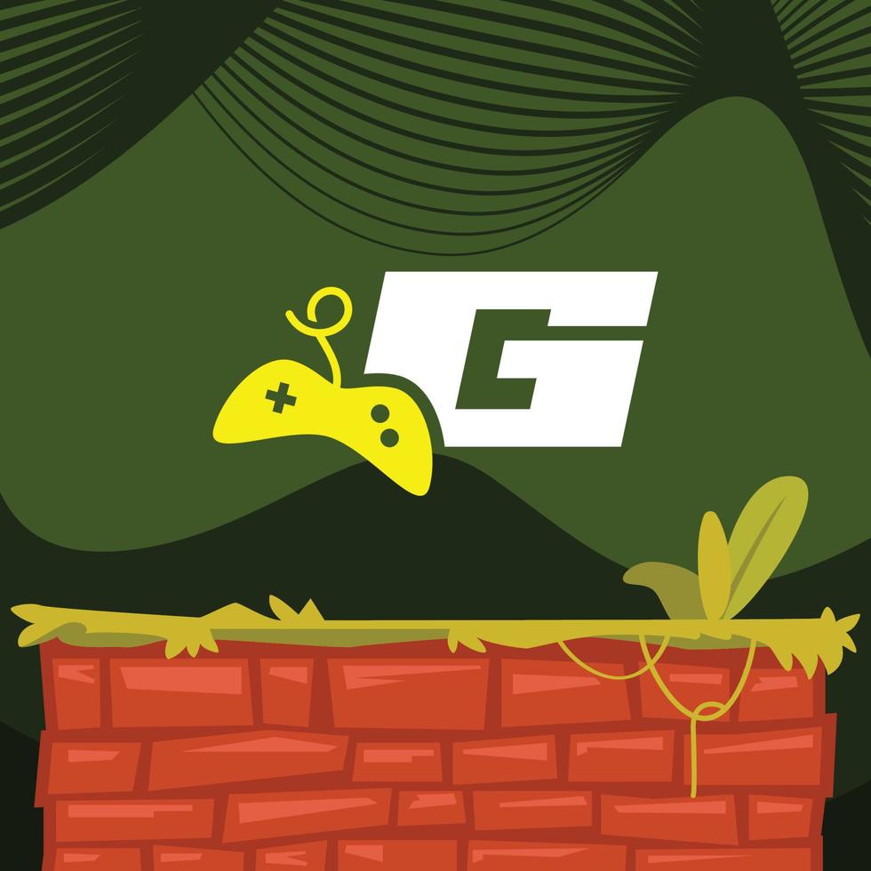 juego alfabeto g logo vector