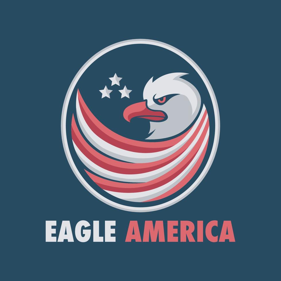 logotipo de águila americana vector