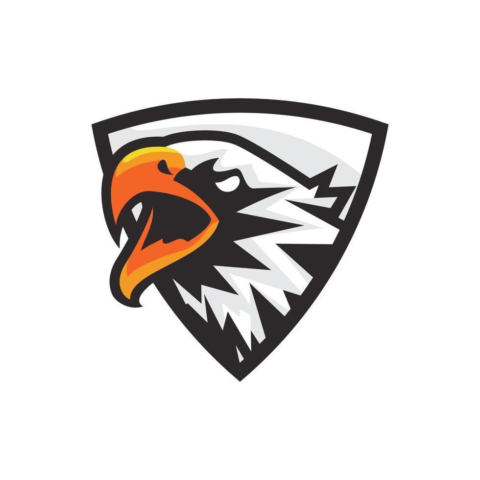 logotipo de águila e deporte vector