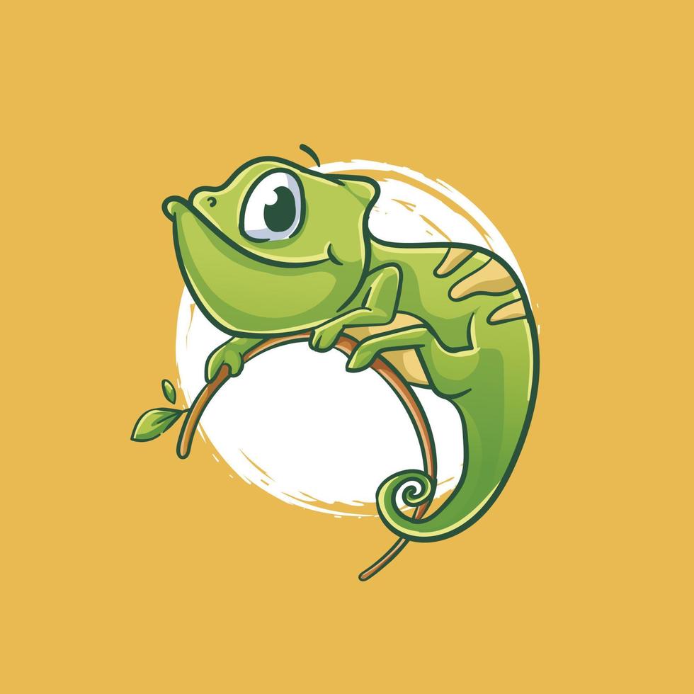 Chameleon Icon Design vector