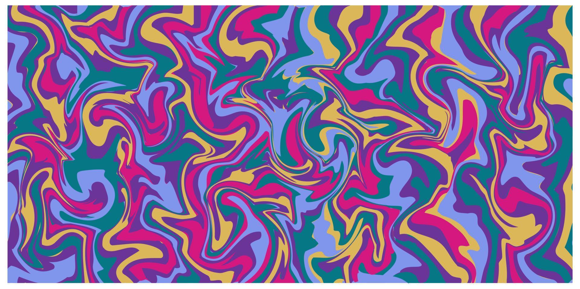 Colored bright colorful background in marble style. Alcoholic ink. Vector stock illustration. 2000s. Hippie