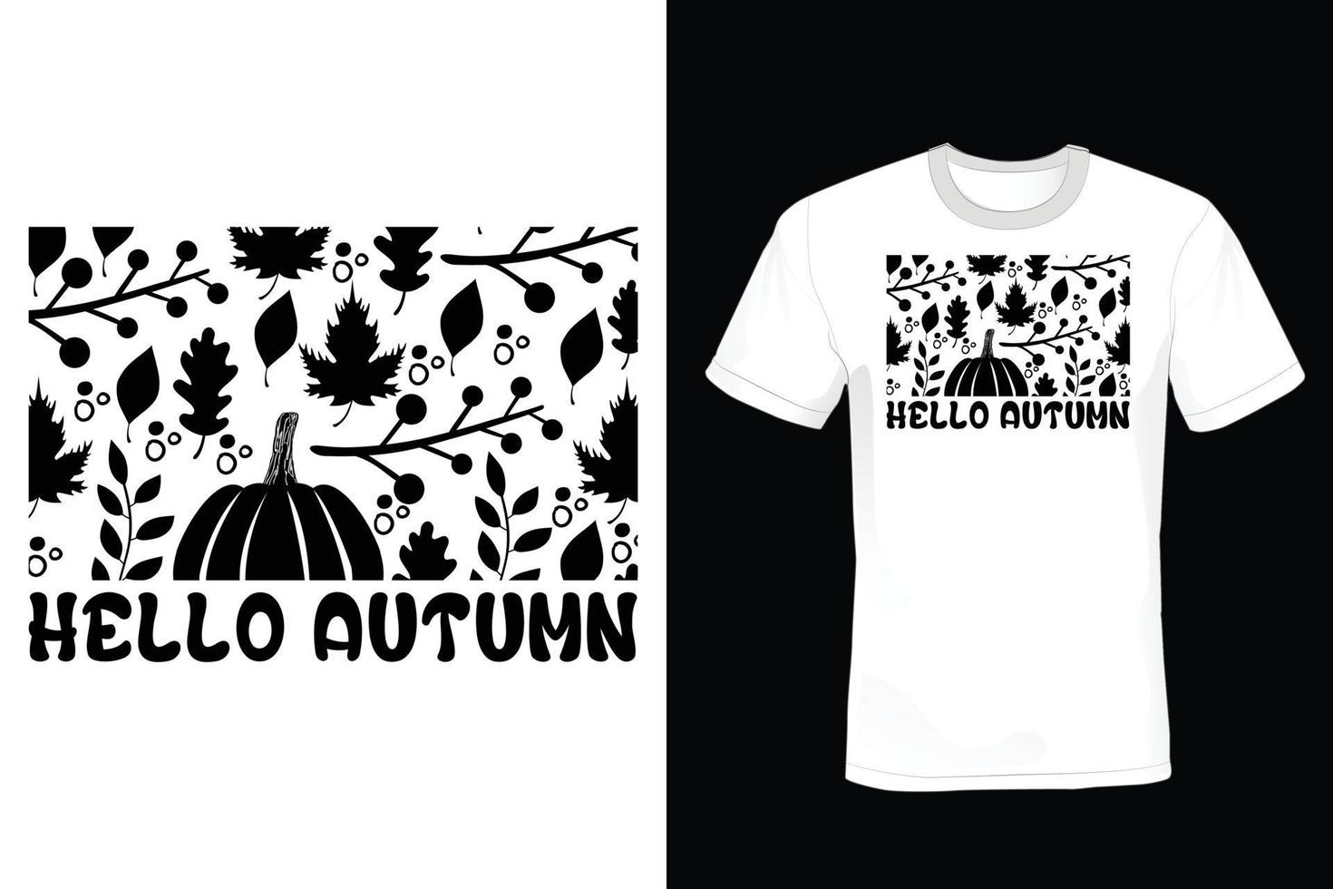 Autumn T shirt design, vintage, typography vector