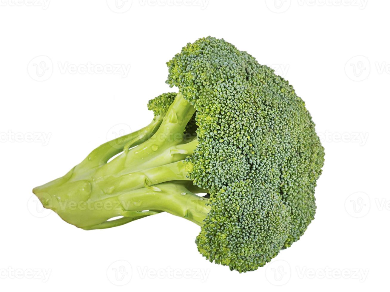 col de brócoli en un aislado de fondo blanco. verduras, alimentos saludables. foto