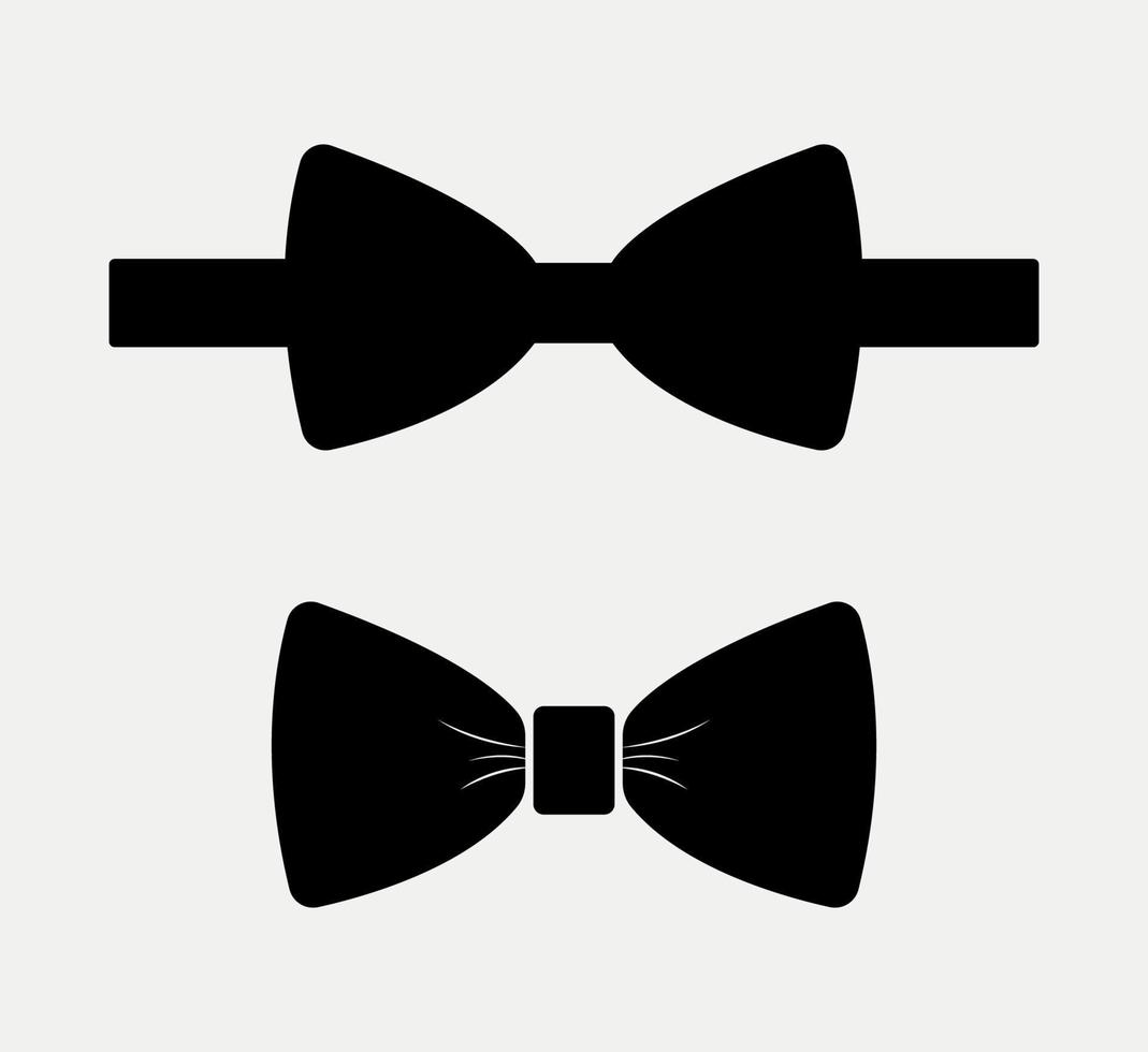 Bowtie Silhouette, tuxedo Wedding Wearing Suit And Tie Illustration. vector