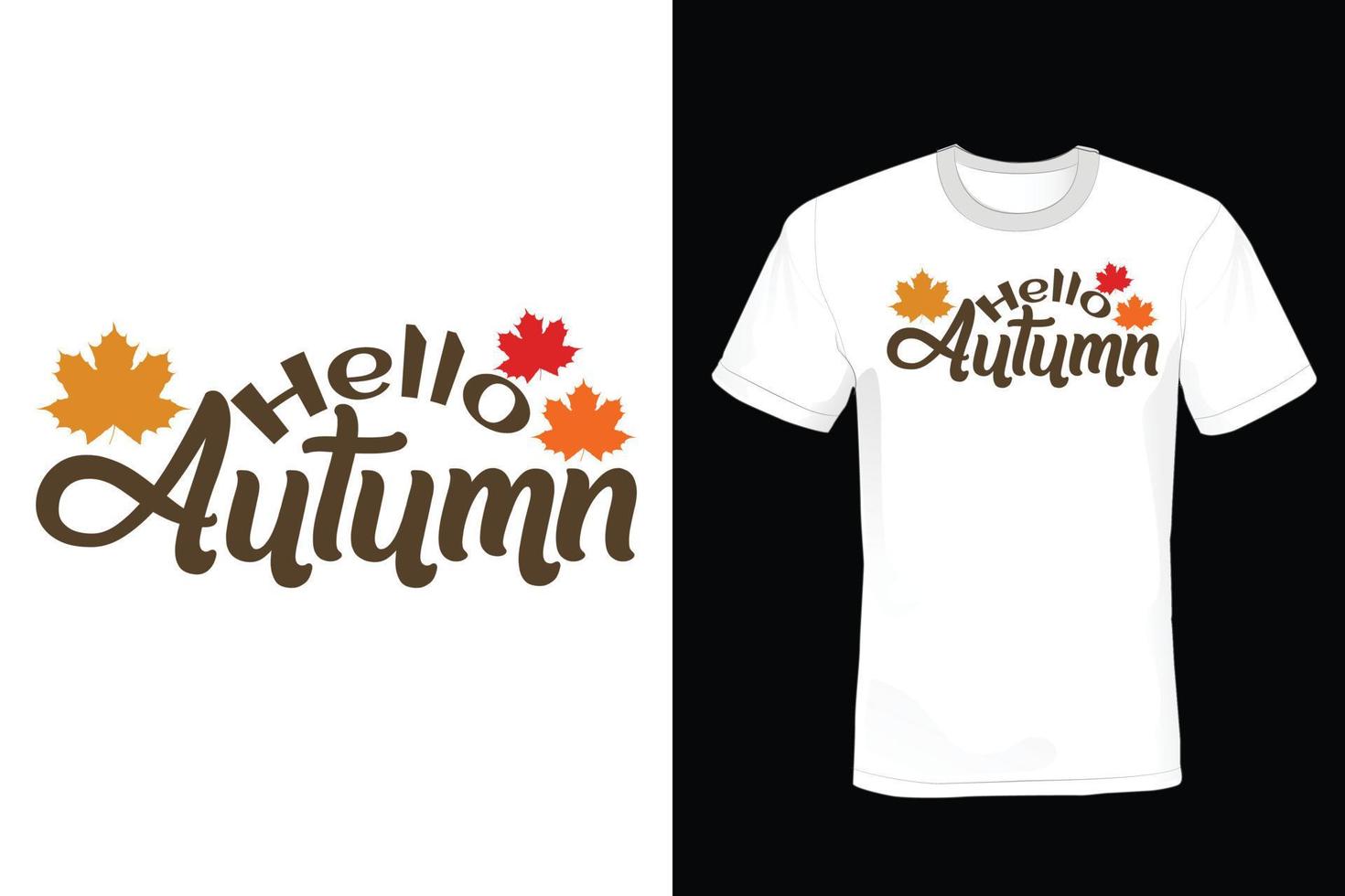 Autumn T shirt design, vintage, typography vector