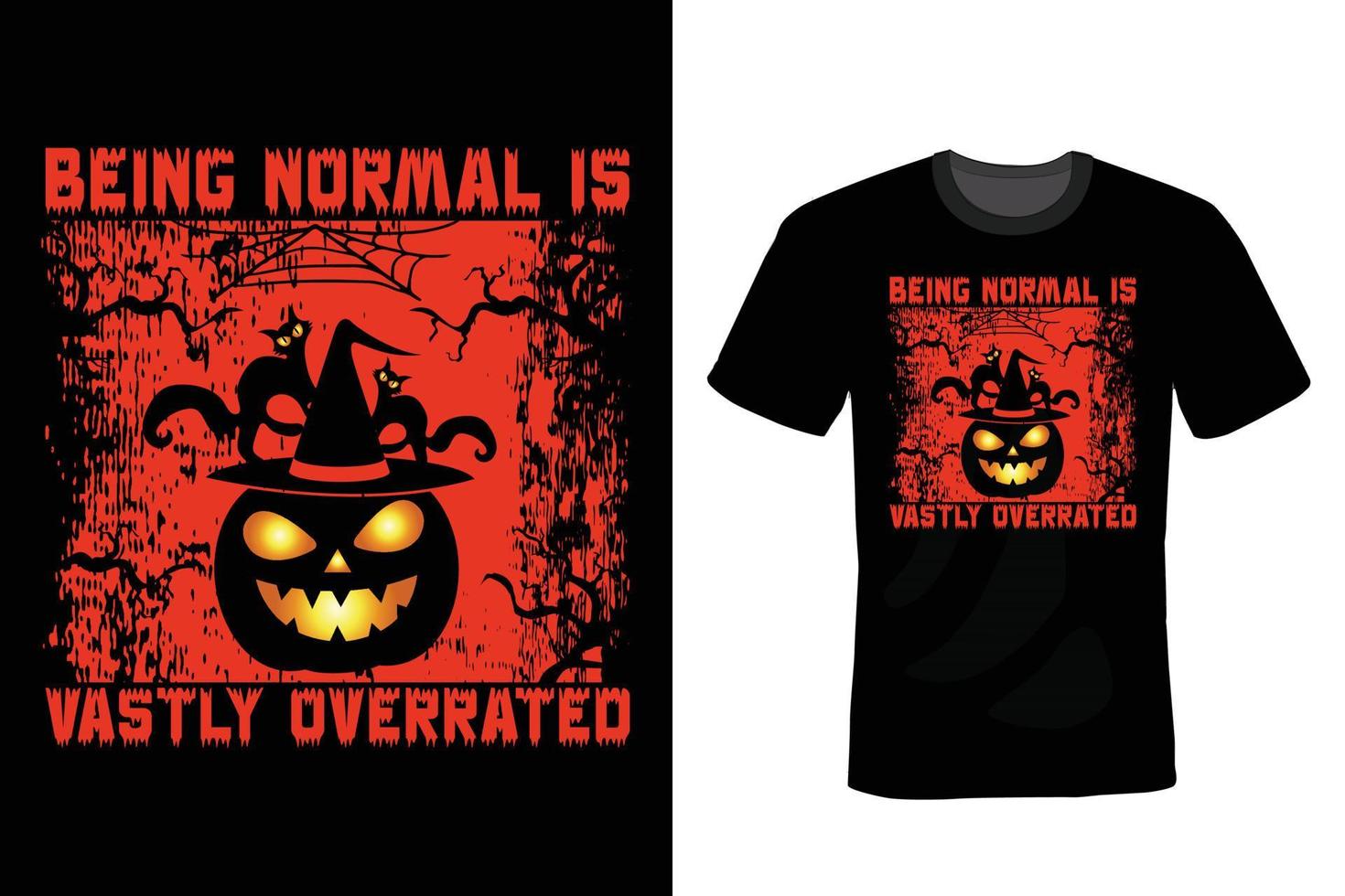 Halloween T shirt design, vintage, typography vector