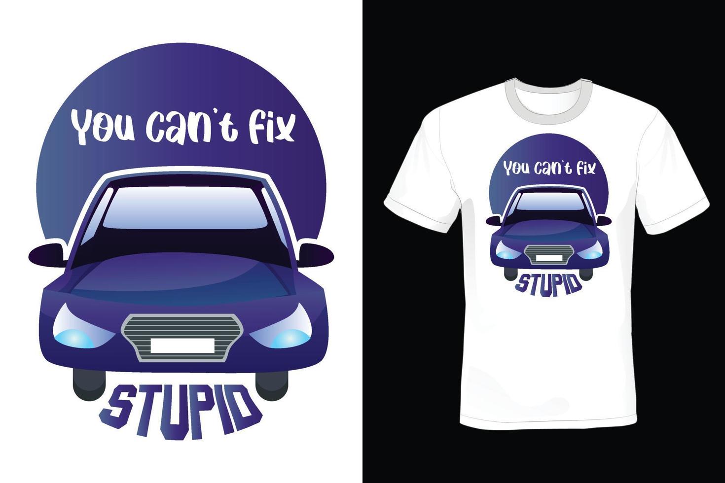 diseño de camiseta de coche, vintage, tipografía vector