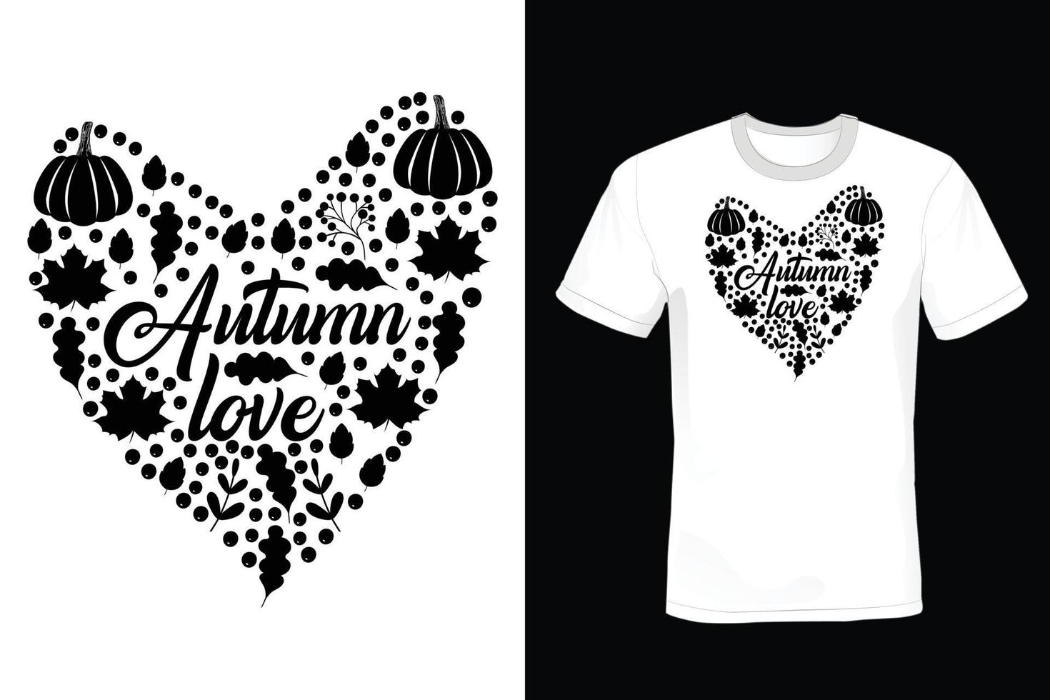 Autumn T shirt design, vintage, typography vector