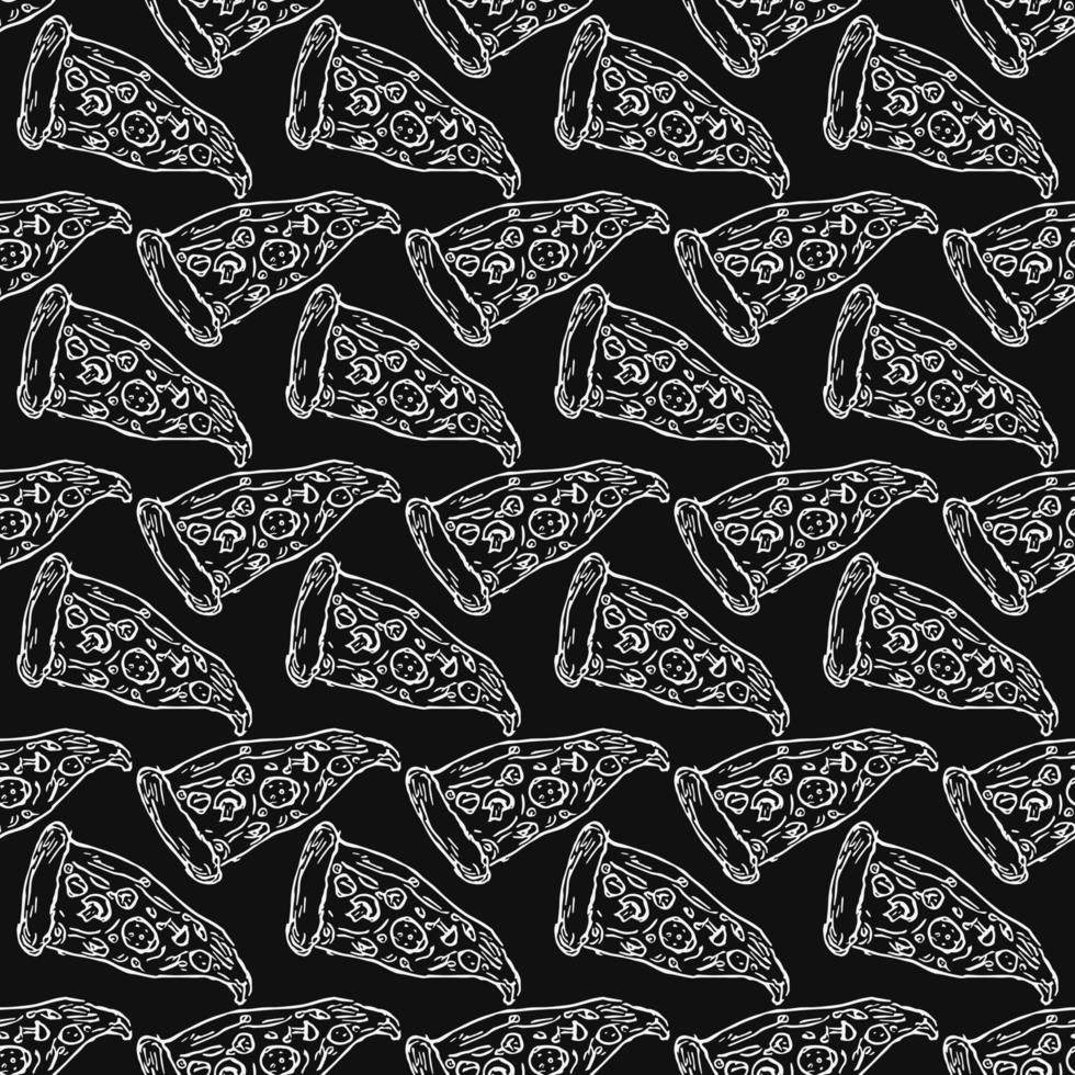 patrón de pizza perfecta vector