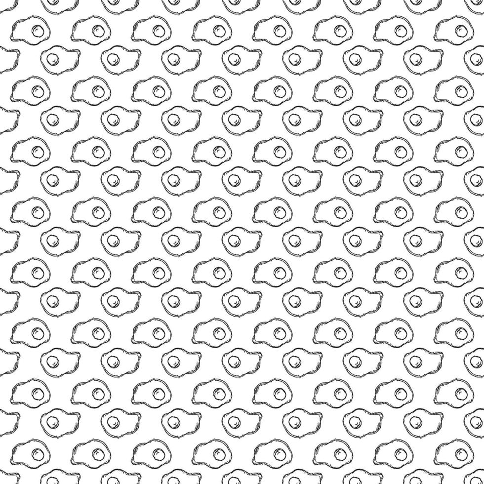 Seamless pattern with egg icons vector