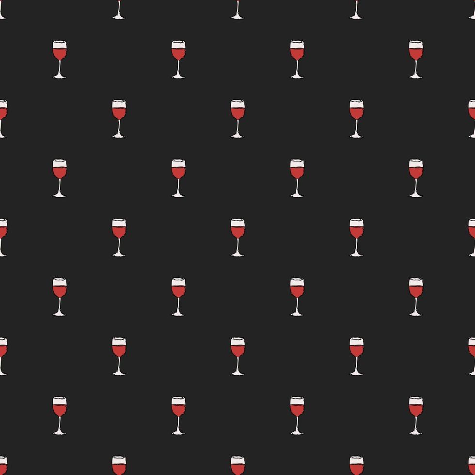 seamless wine pattern. vector doodle illustration with wine icon. pattern with wine