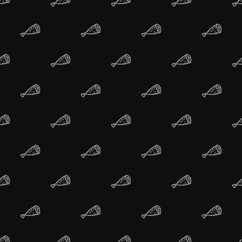 seamless meat pattern vector