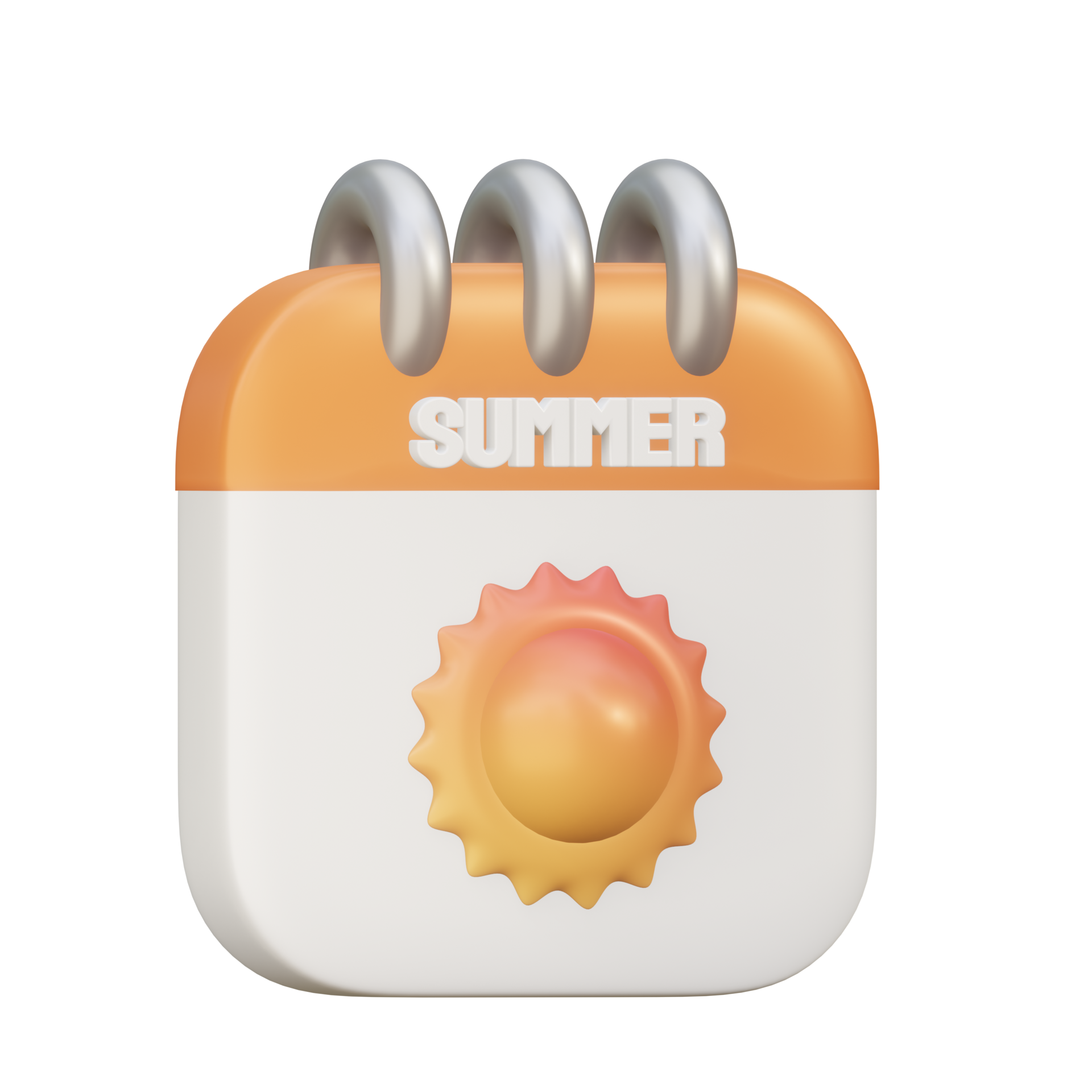 Free Summer Calendar 3D Illustration.3d rendering 8878085 PNG with